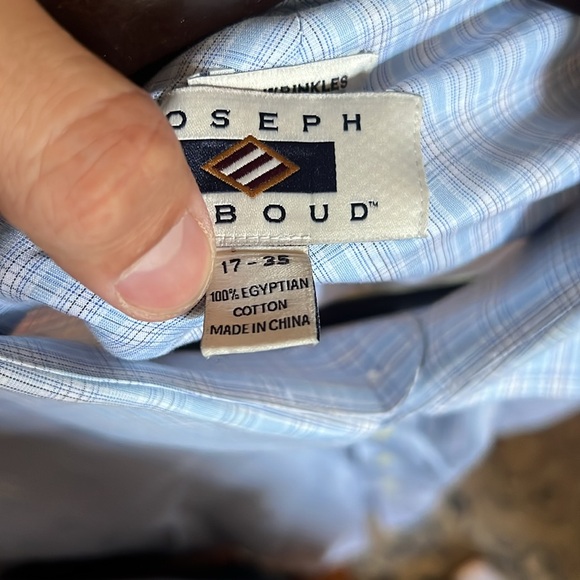 Joseph Abboud blue button up - Picture 3 of 3